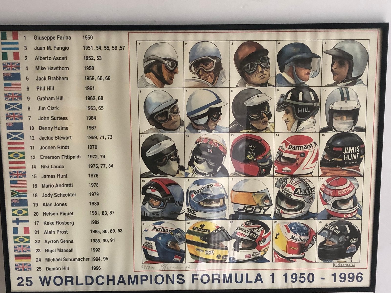 Formule 1: Worldchampions Formula 1 1950 - 1996., Ophalen, Gebruikt, Formule 1