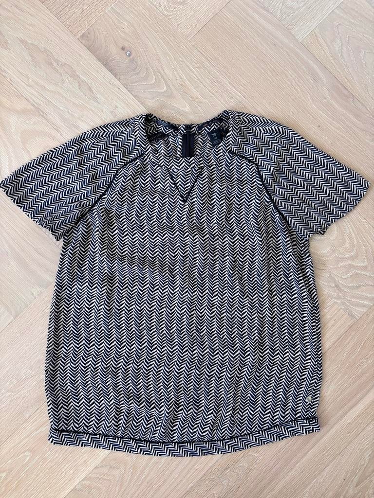 Scotch & Soda Top, maat xs, Verzenden, Zwart, Zo goed als nieuw, Korte mouw