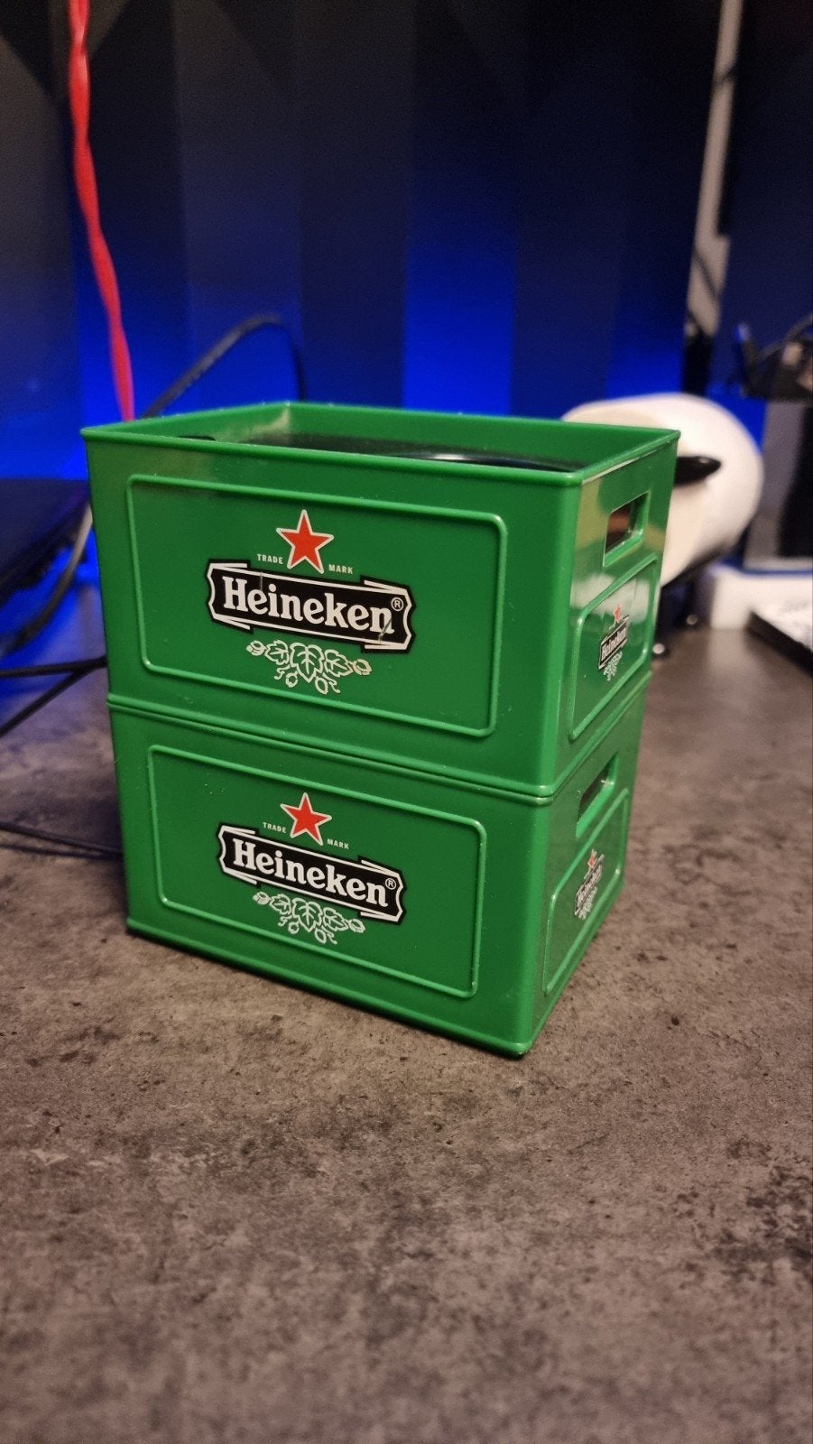 Heineken Speakerset -2stk in 1set - Draagbare speakers 7X8x, Overige merken, Ophalen of Verzenden, Zo goed als nieuw, Draagbare speaker