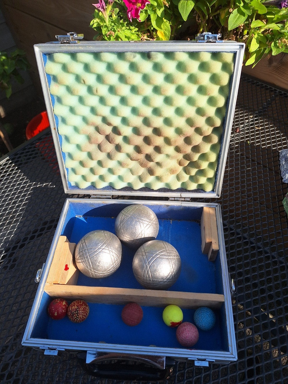 Petanque set in aluminium koffer, Ophalen, Gebruikt