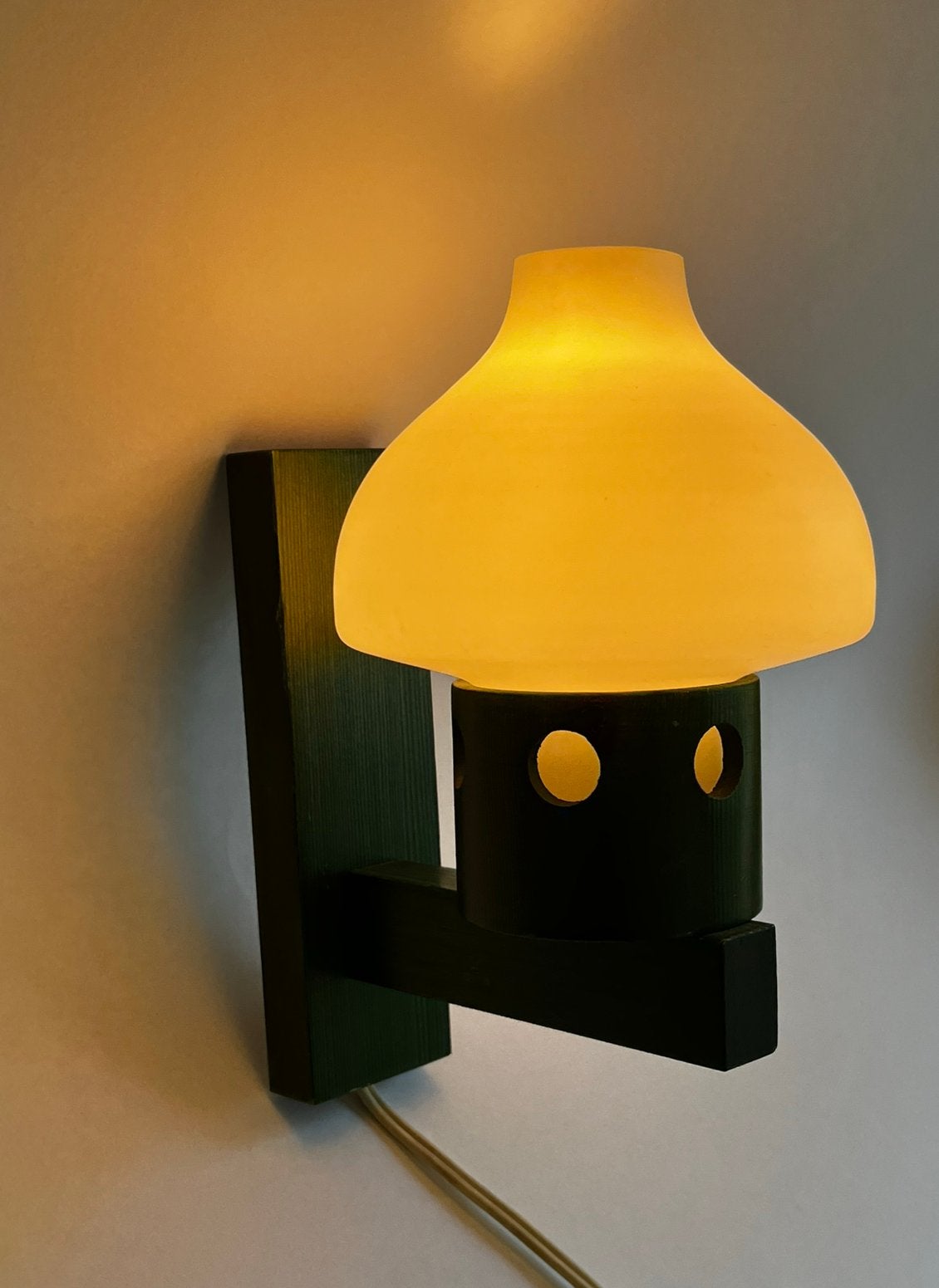 Mid century wandlamp - Vitrika, Ophalen of Verzenden, Gebruikt, Glas