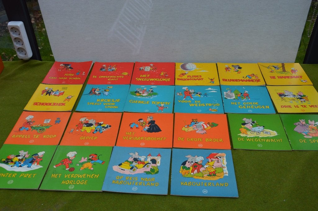 22 oude boekjes van Flipje uit Tiel uit 1950/1952 "de betuwe, Verzamelen, Ophalen of Verzenden, Gebruikt, Overige typen