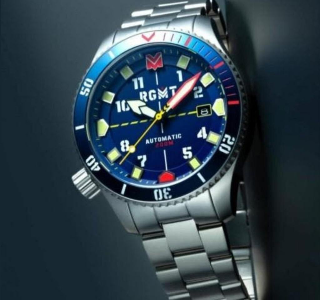 RGMT automatic Sapphire DiverLumen (NIEUW), Overige merken, Staal, Staal, Polshorloge