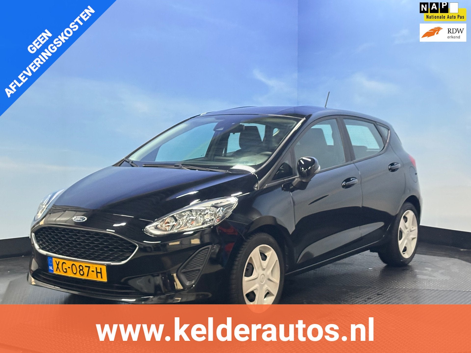 Ford Fiesta 1.1 Airco | PDC | Carplay, Voorwielaandrijving, Stof, Zwart, Origineel Nederlands