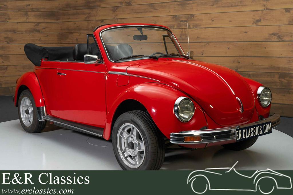 VW Kever Cabriolet | Gerestaureerd | Goede staat | 1976, Auto's, Oldtimers, Achterwielaandrijving, Zwart, Cabriolet, Bedrijf