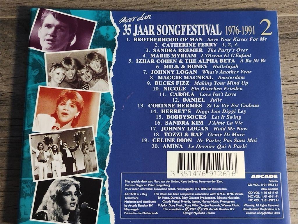 Meer Dan 35 Jaar Songfestival 1976 - 1991 Vol 2, Cd's en Dvd's, Cd's | Verzamelalbums, Ophalen of Verzenden, Gebruikt, Pop