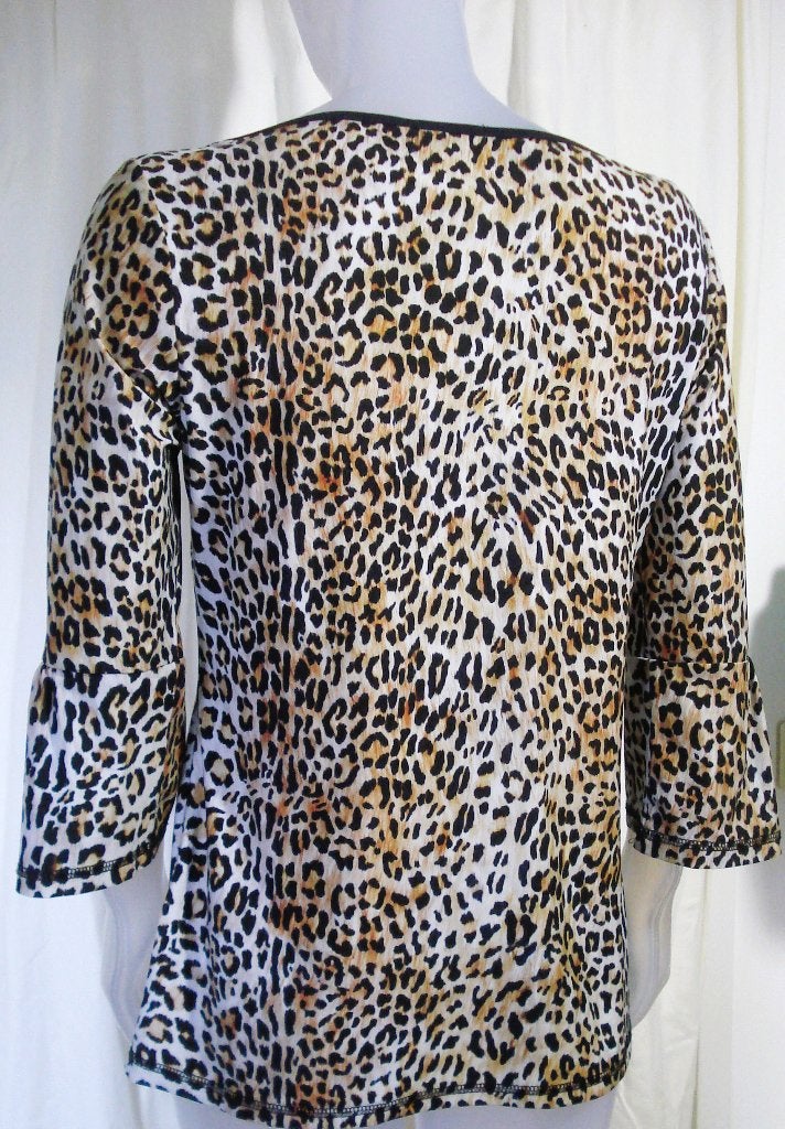 STUDIO ANNELOES💎 dierenprint top bell sleeve mt S, Studio Anneloes, Zo goed als nieuw, Lange mouw, Maat 36 (S)