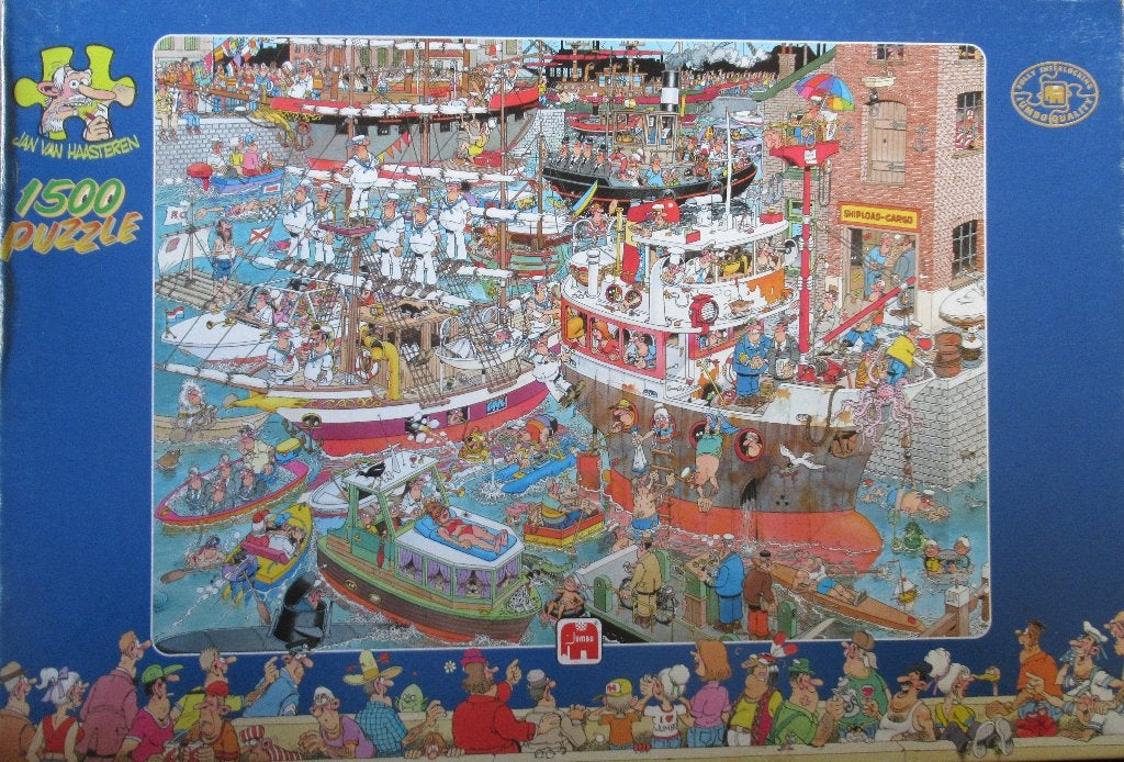 Jan van Haasteren - De Haven, Ophalen of Verzenden, 500 t/m 1500 stukjes, Gebruikt, Legpuzzel