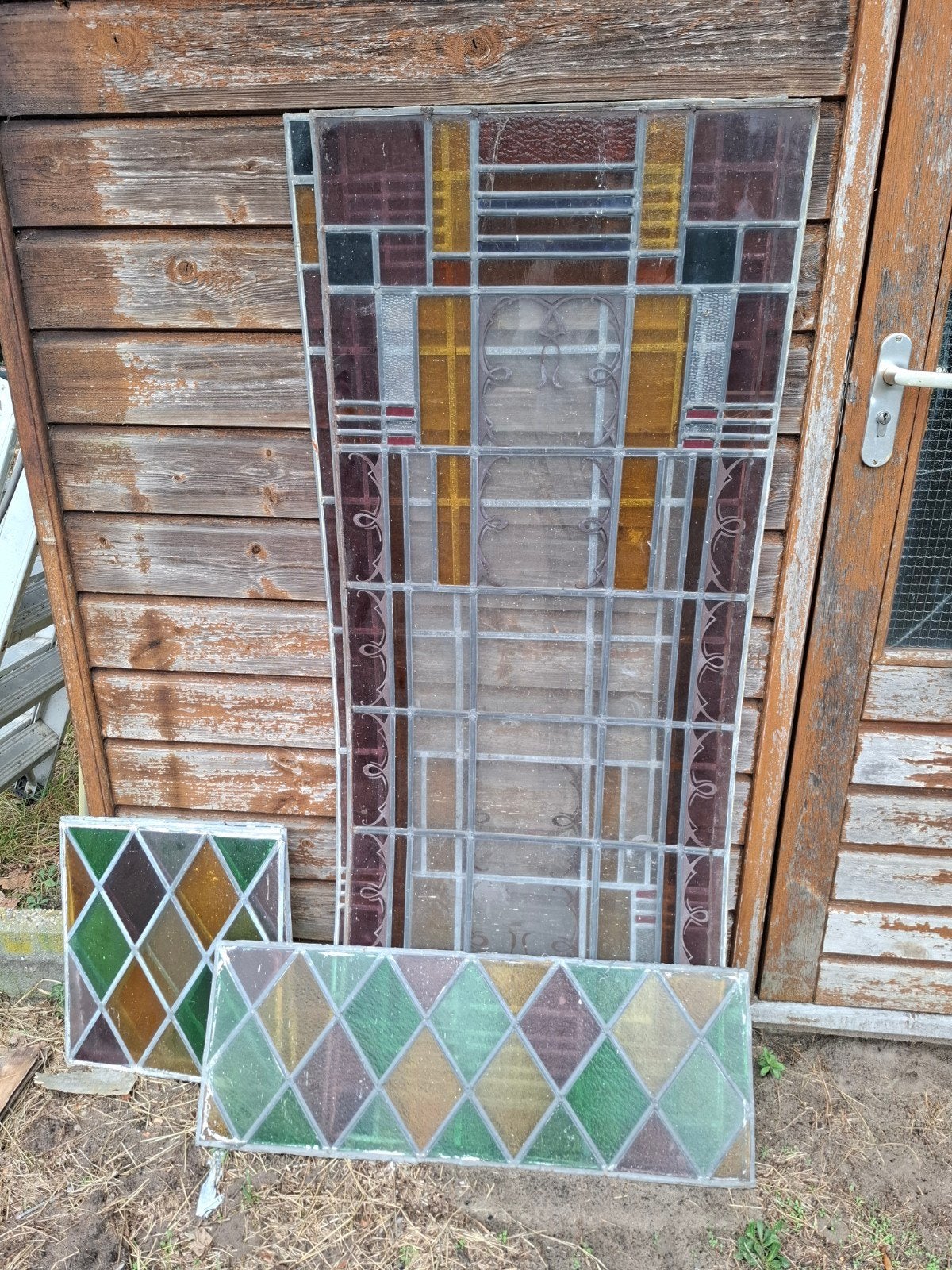 veel glas in lood, Ophalen