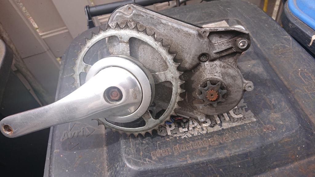 Panasonic middenmotor 25,2 Volt, Elektrische fiets, Gebruikt, Ophalen of Verzenden, Motor