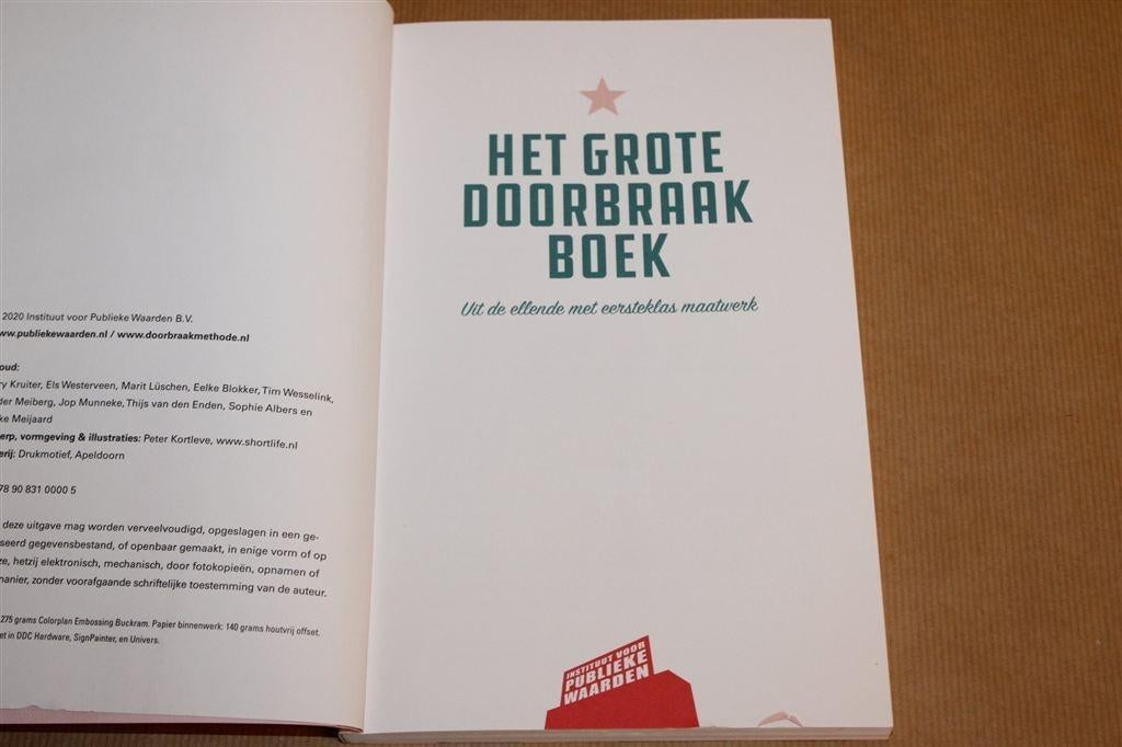 Het Grote Doorbraakboek — Uit de Ellende met Maatwerk, Ophalen of Verzenden, Zo goed als nieuw, Nederland