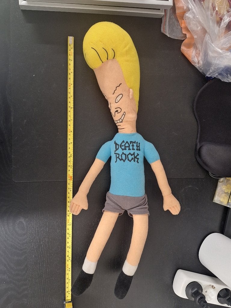 Vintage Beavis from MTV Beavis & Butthead cartoon 1996 plush, Ophalen of Verzenden, Gebruikt