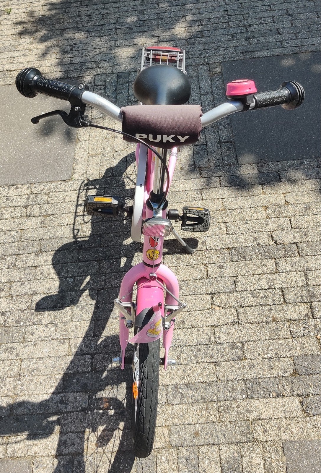 Roze kinderfiets Puky, 16 inch, Ophalen, Zo goed als nieuw, Terugtraprem, Puky