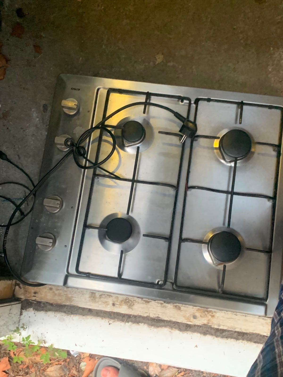 ATAG gasfornuis met 4 pitten, Gebruikt, 60 cm of meer, Inbouw, Gas
