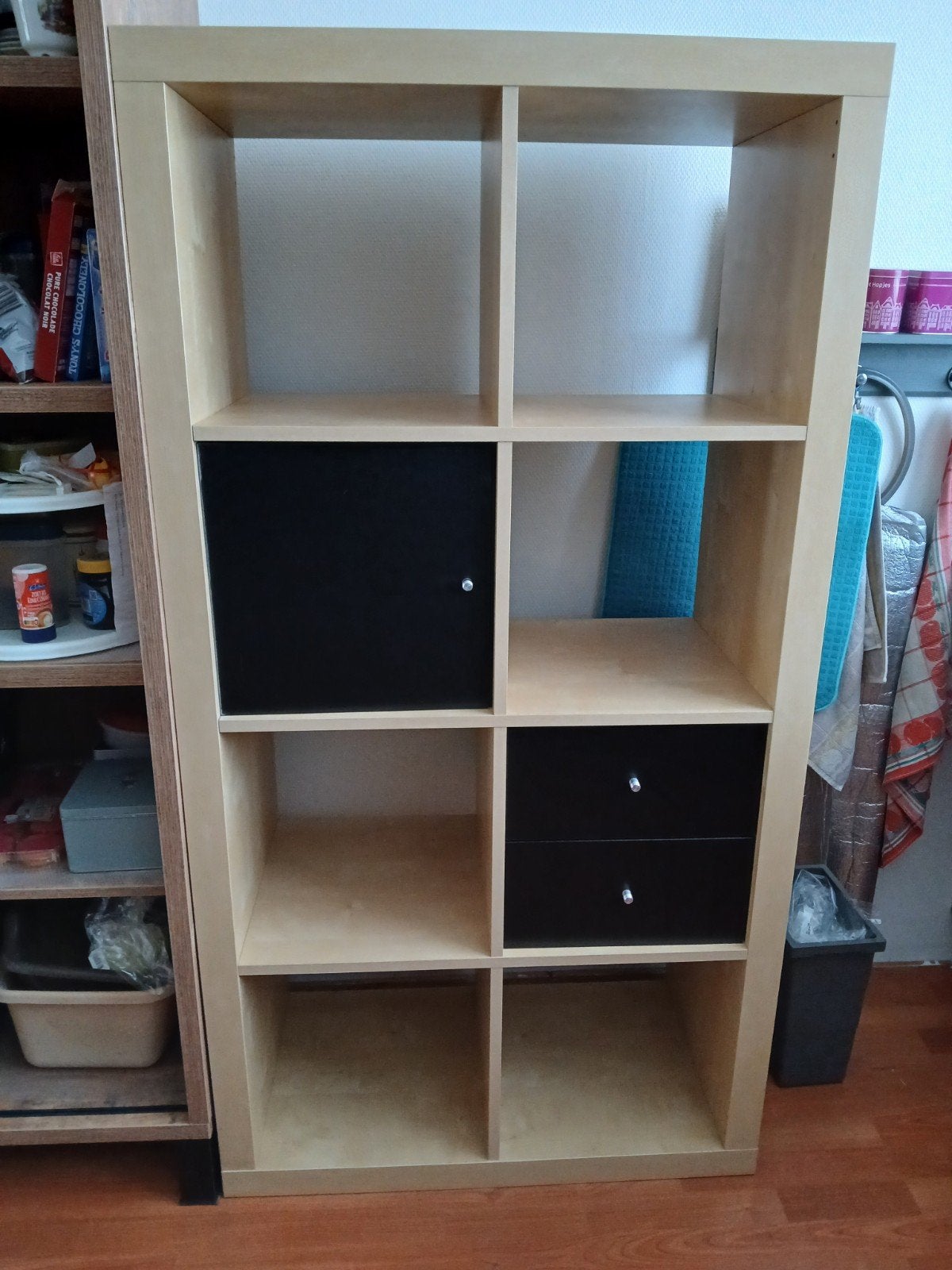 IKEA Kallax kast met lades en deurtje, Ophalen, Gebruikt