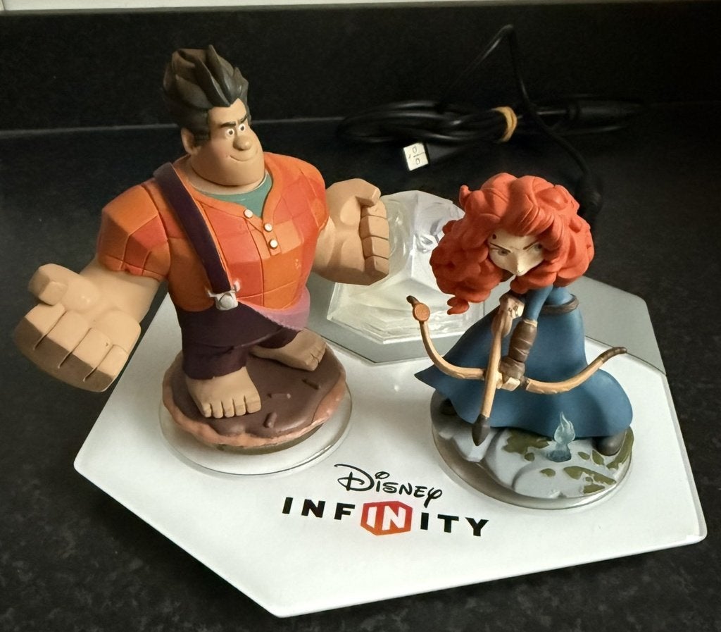 Disney Infinity Figuren – Ralph & Merida, Avontuur en Actie, Gebruikt, 2 spelers, Ophalen of Verzenden