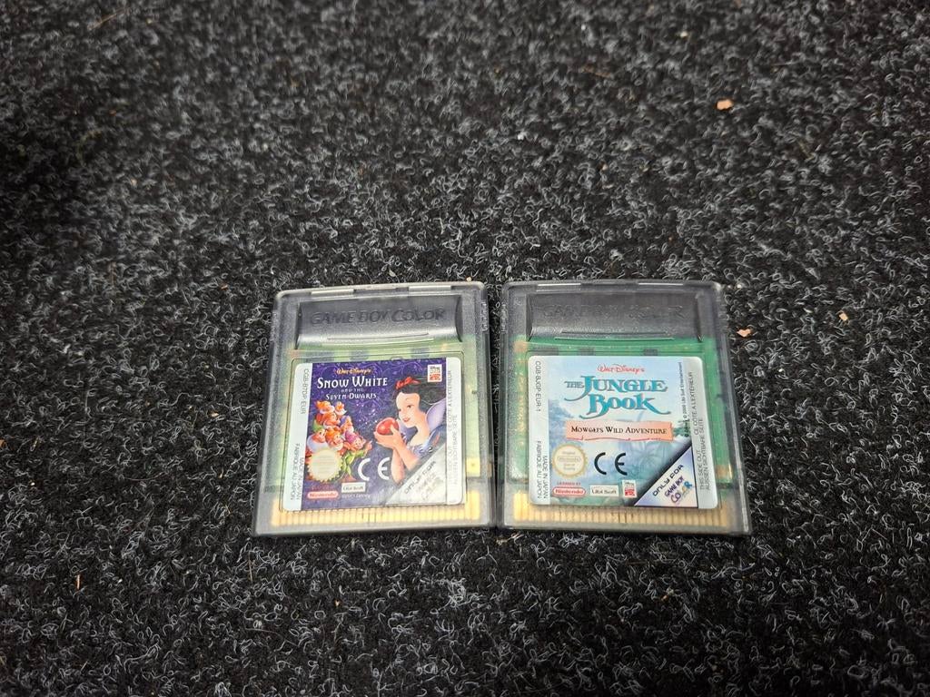 Snow white & Jungle Book voor GBC, Spelcomputers en Games, Games | Nintendo Game Boy, Avontuur en Actie, Gebruikt, 1 speler, Ophalen of Verzenden