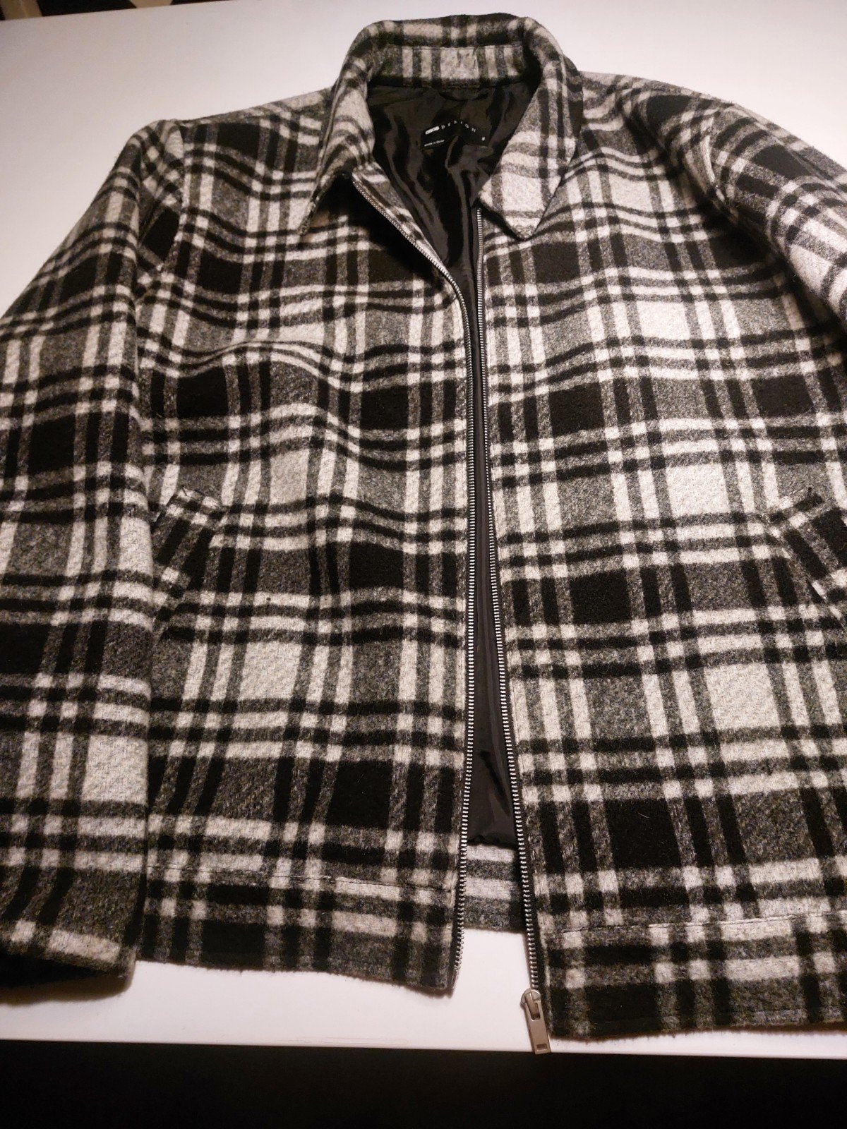 Geruite wollen jas 4XL, Onbekend, Meerkleurig, Overige maten, Ophalen of Verzenden