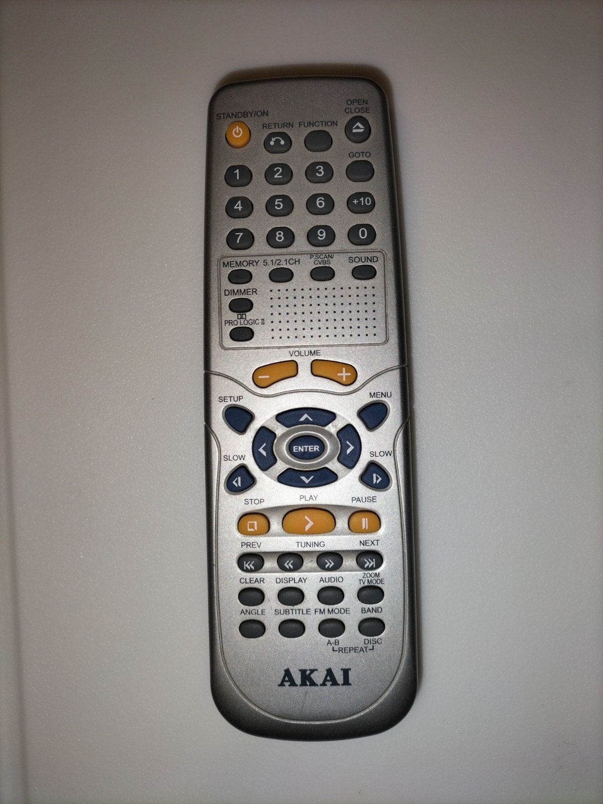 Originele Akai Afstandsbediening, Ophalen of Verzenden, Gebruikt, Origineel, Dvd