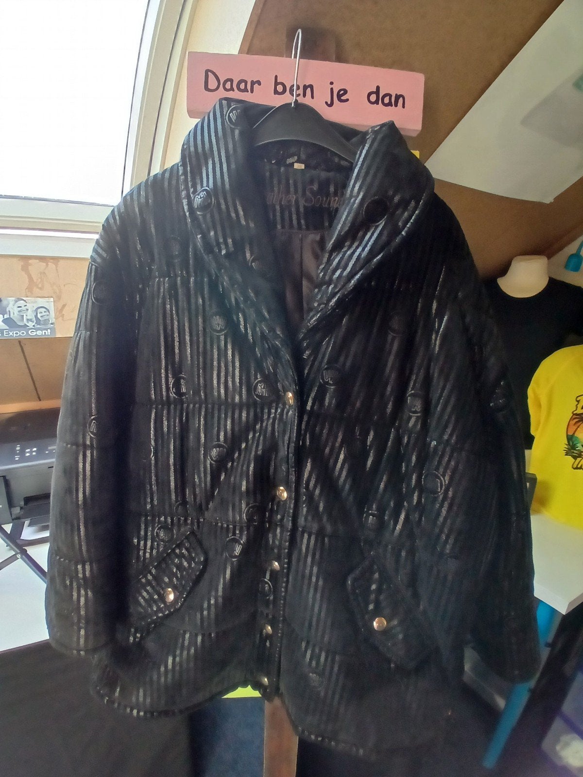 NIEUW! Vintage Leather Sound puffer jas - Zwart -  XL/XXL, Kleding | Dames, Verzenden, Nieuw, Maat 46/48 (XL) of groter, Zwart