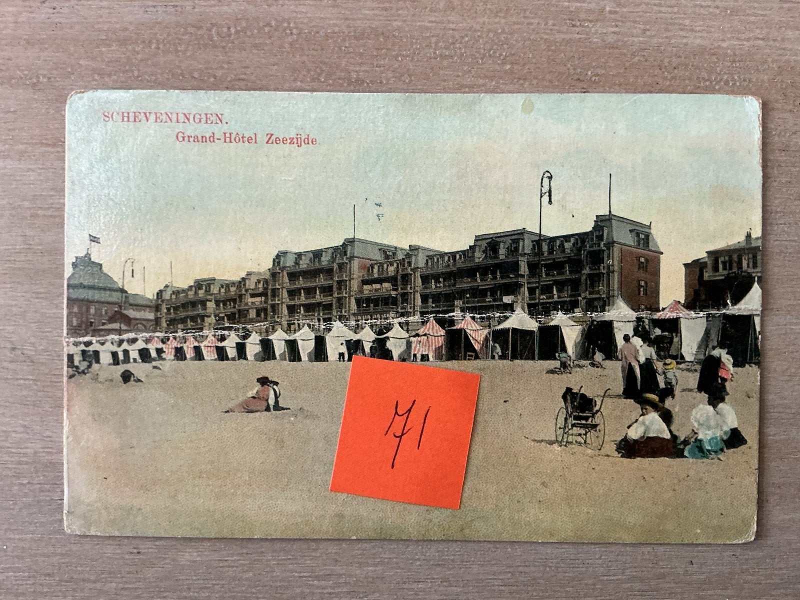 Oude ansichtkaart Scheveningen Grand-Hôtel Zeezijde, Ophalen of Verzenden, Voor 1920, Gelopen, Zuid-Holland