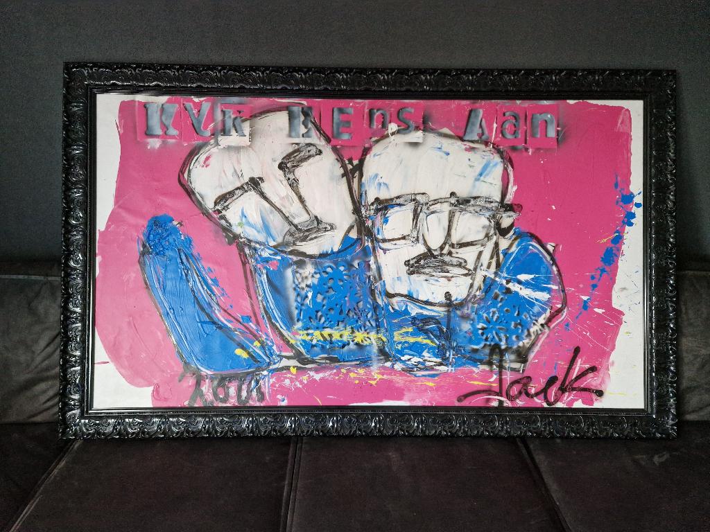 Jacksart Kunstwerk (190 x 117 cm), Antiek en Kunst, Kunst | Schilderijen | Abstract, Ophalen