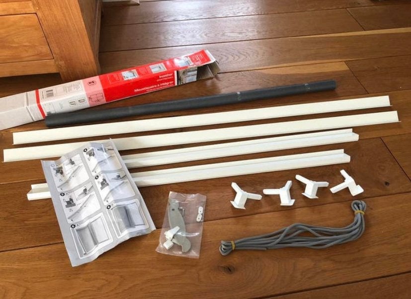 Screenlite inzethor 115x85, draai-kiepraam, NIEUW, Doe-het-zelf en Verbouw, Deuren en Horren, Ophalen, Zo goed als nieuw, Overige typen