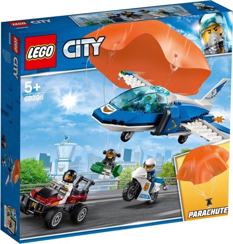 Lego 60208 City Sky Police Parachute Arrest nieuw verzegeld., Ophalen, City, Nieuw, Complete set