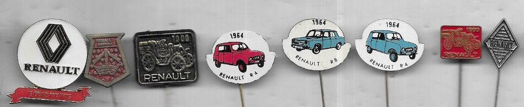 8 RENAULT AUTO VERSCHILLENDE SPELDEN, Ophalen of Verzenden, Gebruikt, Transport, Speldje of Pin