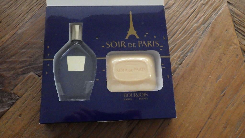 prachtig jaren '60 doos  met soir de Paris en zeep, Ophalen of Verzenden, Overige typen