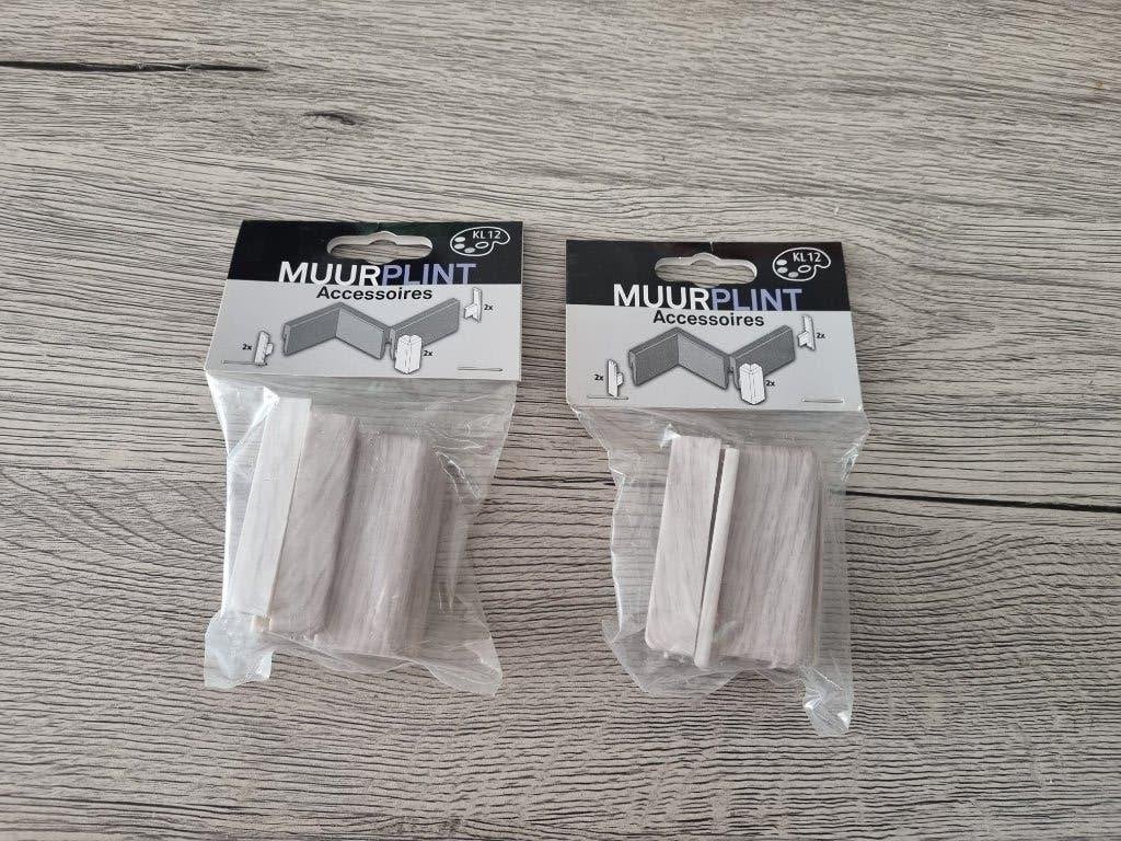 CanDo set buitenhoek en eindstukken lichtgrijs tbv. plint, Ophalen of Verzenden, Nieuw, Mdf, Overige typen