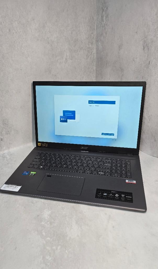 Acer Aspire 5 17,3 inch 512GB/16GB/i7, Qwerty, ., Intel® Core™ i7 , 17 inch of meer
