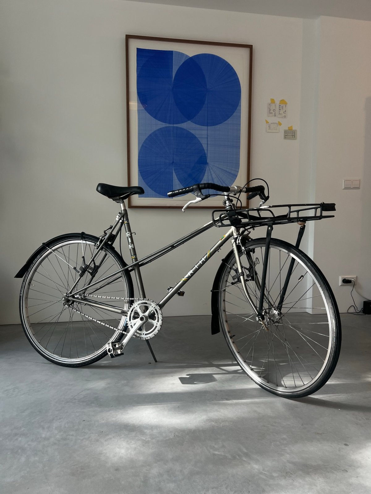 RIH Vintage Stadsfiets of racefiets met Voordrager, Overige merken, Velgrem, Ophalen of Verzenden, Minder dan 10 versnellingen
