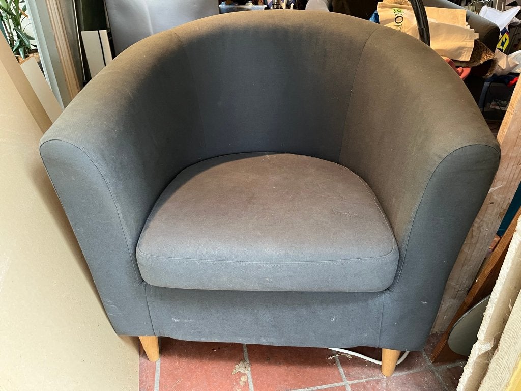 IKEA FAUTEUIL STOEL 2x, Ophalen, Gebruikt, 75 tot 100 cm, 50 tot 75 cm