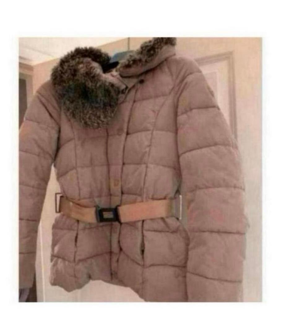 Airforce winterjas maat S met bontkraag, Ophalen of Verzenden, Zo goed als nieuw, Maat 36 (S), Beige