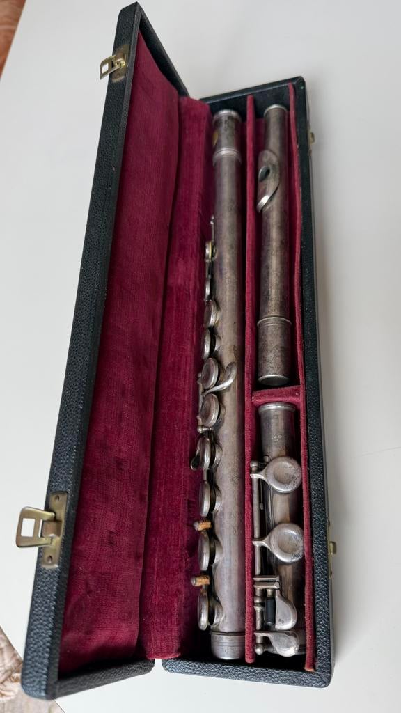 Zilveren dwarsfluit van Selmer gold seal London, Muziek en Instrumenten, Blaasinstrumenten | Dwarsfluiten en Piccolo's, Ophalen of Verzenden