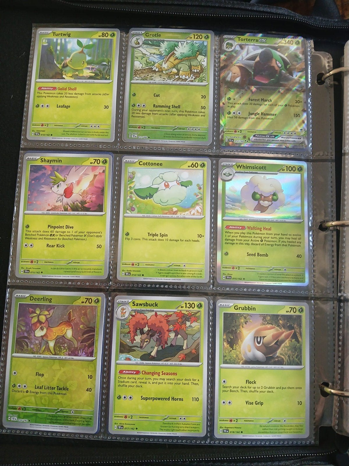 Pokémon kaarten - complete base set Temporal Forces, Ophalen of Verzenden, Zo goed als nieuw, Meerdere kaarten