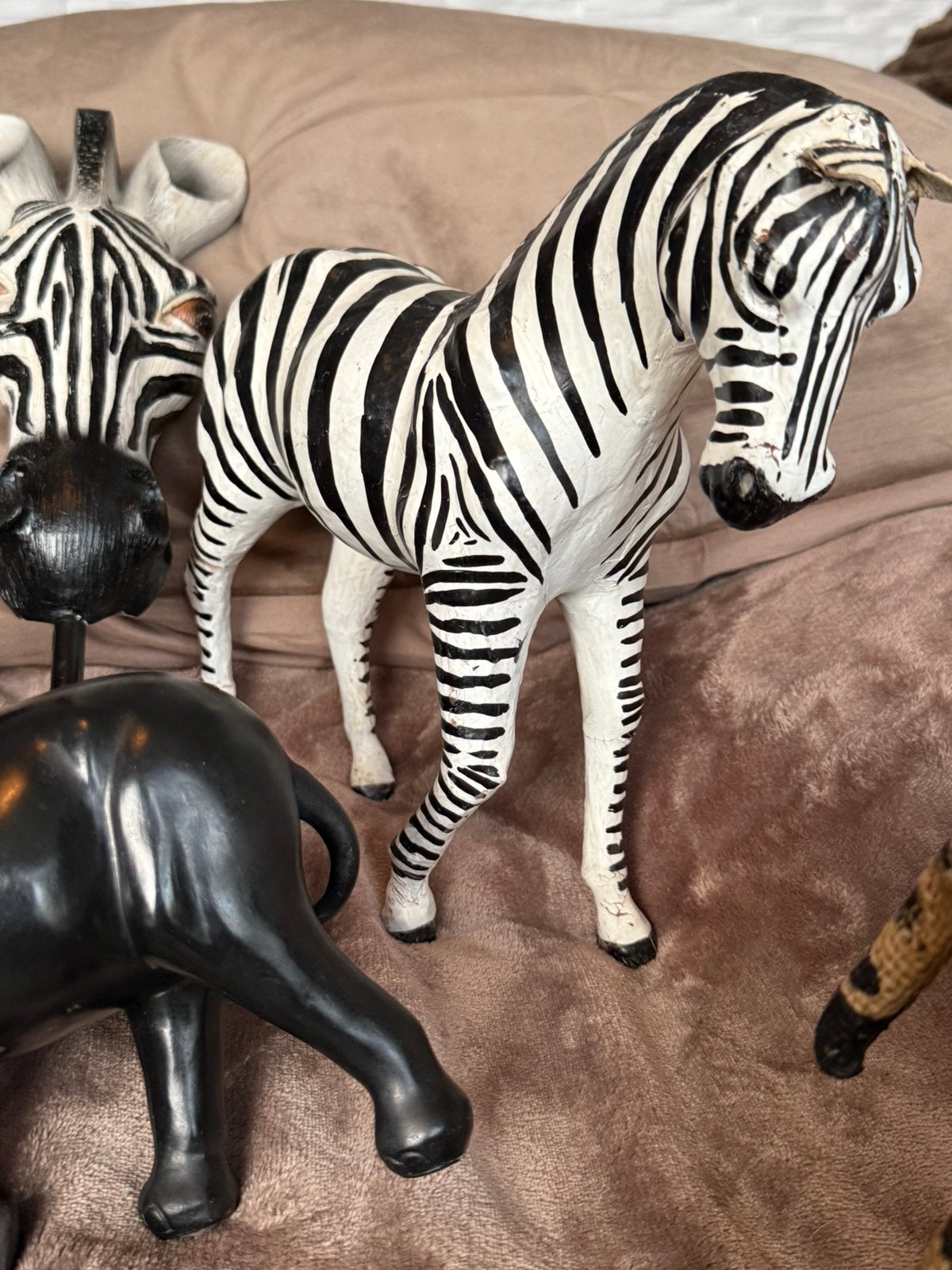 Jungle thema zebra, giraffe woon decoratie, Gebruikt, Meerkleurig, Decoratieobject, Ophalen of Verzenden