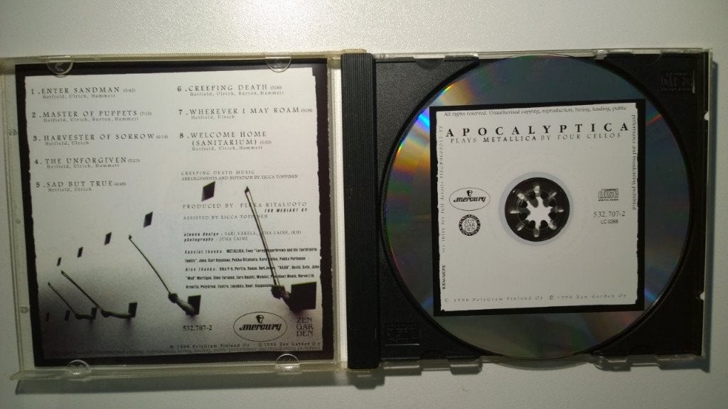 Apocalyptica - Plays Metallica By Four Cellos, Ophalen of Verzenden, Zo goed als nieuw, Album