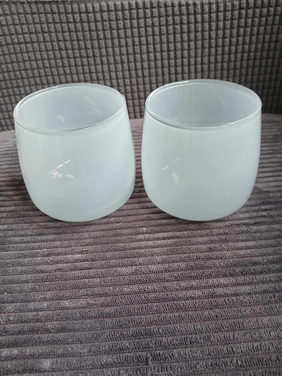 2 waxinelichthouders ikea ligt blauw., Blauw, 8 cm, IKEA, Waxinelichthouder