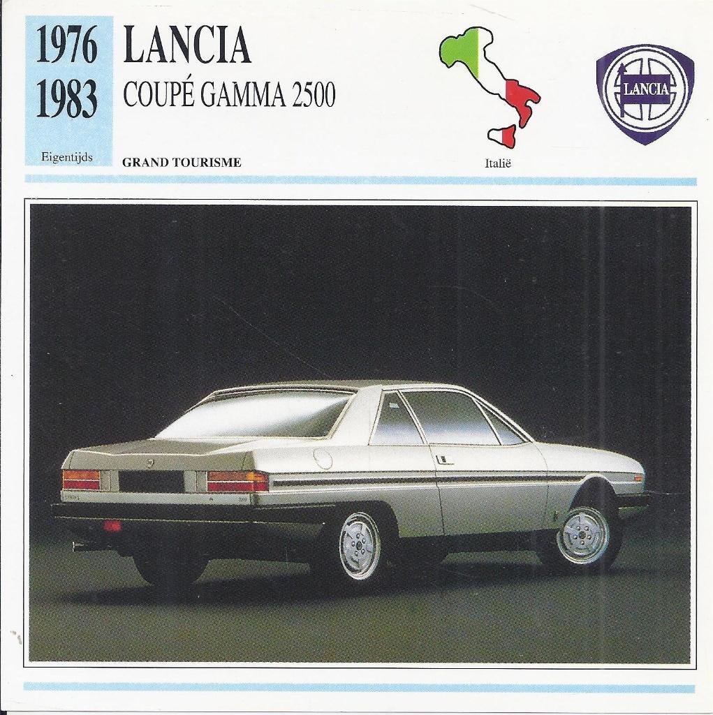 Ma941 autokaart lancia coupe gamma 2500 ( 1976 - 1983 ), Verzenden, Zo goed als nieuw, Auto's