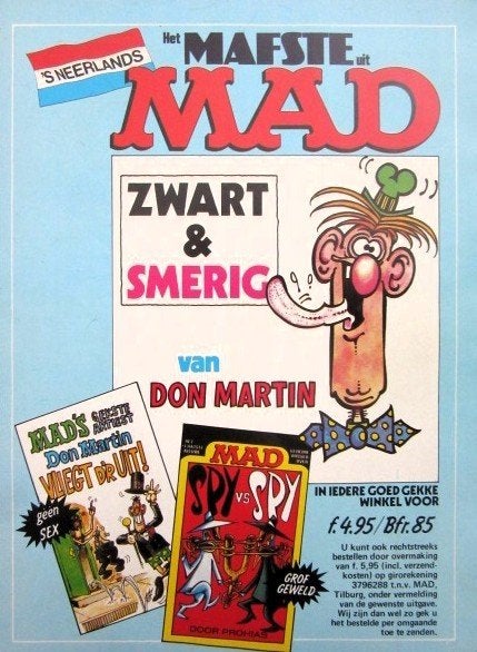 12 vintage advertenties reclames MAD magazine 1980-97 Parker, Ophalen of Verzenden, Gebruikt, Overige typen
