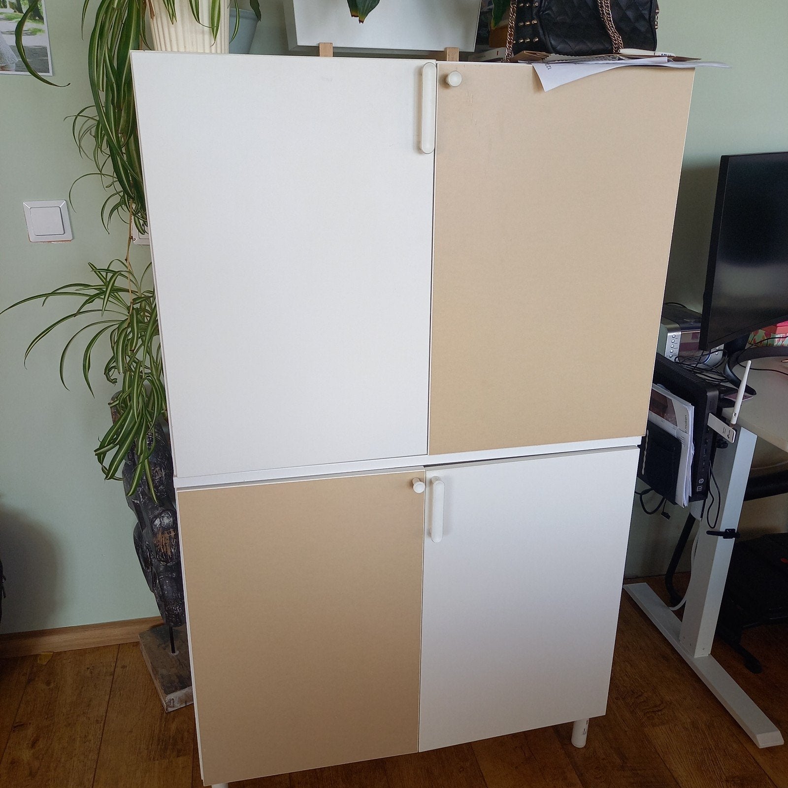 Veelzijdige kast: dressoir of halfhoog, 80x55 cm, Ophalen, Modern en functioneel, Met deur(en), 50 tot 100 cm