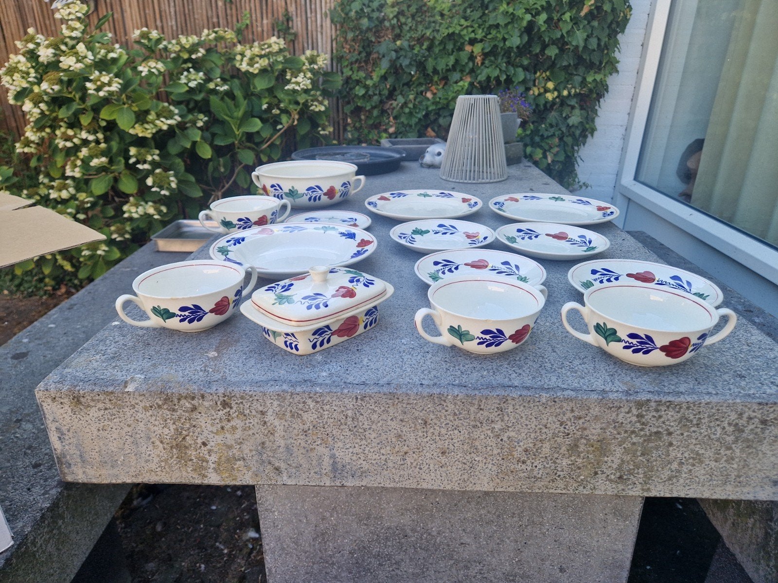 boerenbont servies, Antiek en Kunst, Antiek | Servies compleet, Ophalen of Verzenden