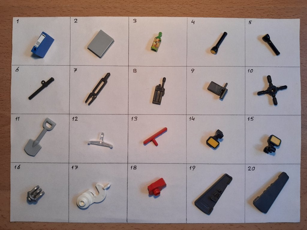 G Playmobil losse onderdelen boek schep lamp wapenstok., Kinderen en Baby's, Speelgoed | Playmobil, Gebruikt, Losse onderdelen
