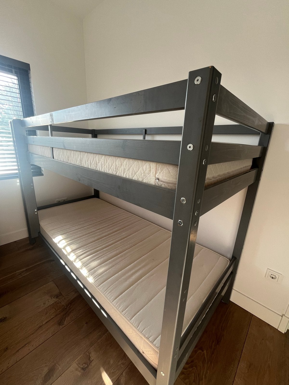 Stapelbed 90x200cm inclusief matrassen, Gebruikt, 90 cm, Tweepersoons, Ophalen of Verzenden