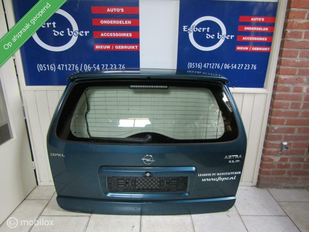Achterklep met spoiler opel astra g station wagon 98 t/m 03, Gebruikt, Achterklep, Opel, Ophalen of Verzenden