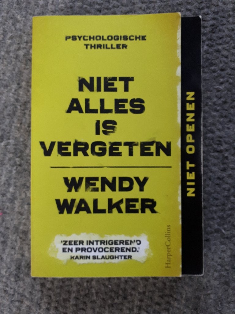 Wendy Walker, niet alles is vergeten, Verzenden, Zo goed als nieuw, Wendy Walker