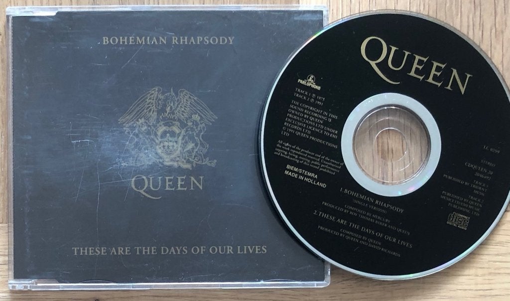 QUEEN - Bohemian rhapsody / These are the days (Maxi CD), Ophalen of Verzenden, Zo goed als nieuw, Poprock, Single