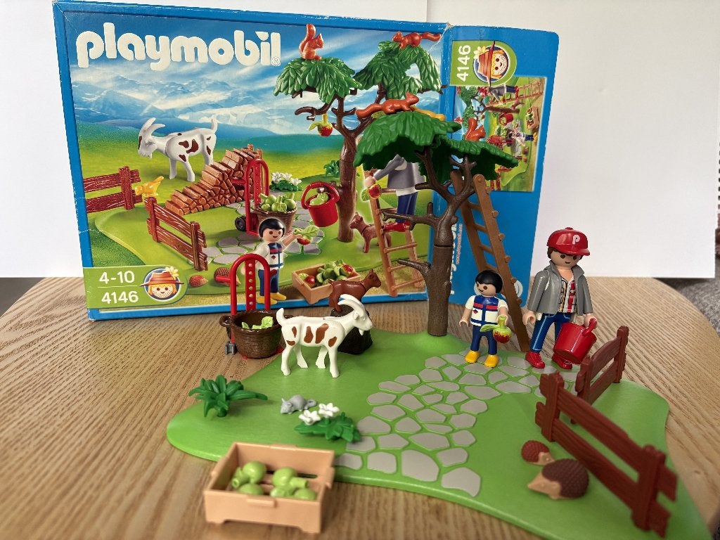 Playmobil 4146 - Geitenboederij/Appeloogst (compact set), Complete set, Ophalen of Verzenden, Zo goed als nieuw, Country